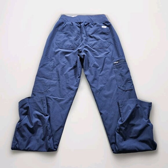 Figs Scrub Pants Womens XXS Yola Navy Blue FREEx Lined  High Waist W23SW2007 - Picture 14 of 14